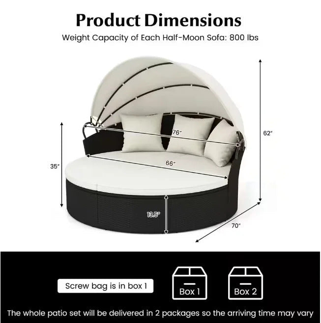 Lounge Shell Sun Island Outdoor Weatherproof