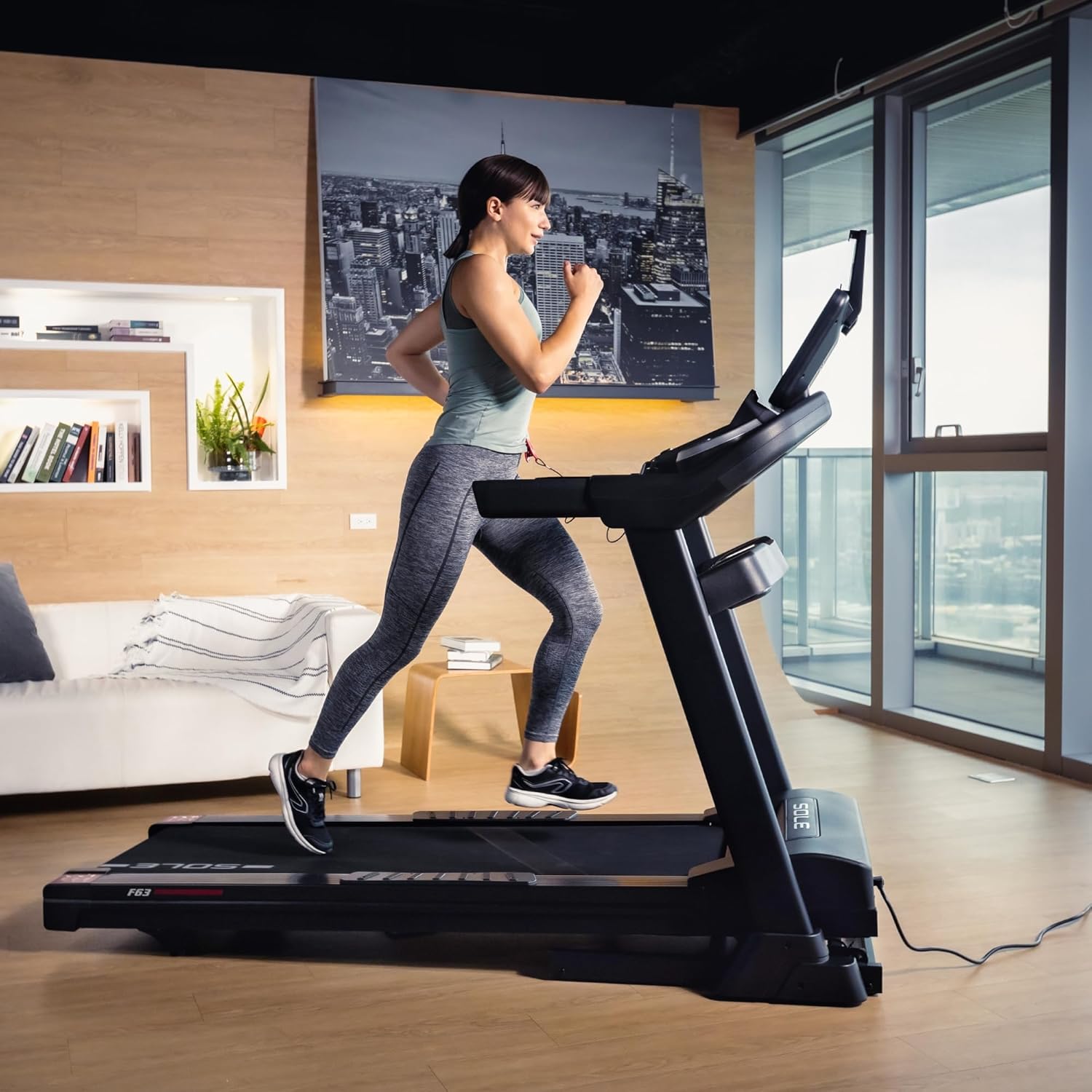 Sole F63 Treadmill ¨C Smart Folding Design, Powerful 3.0HP Motor & Bluetooth Fitness Tracking