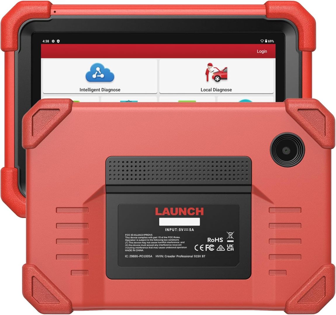 LAUNCH X431 CRP919XBT Elite 2025 OBD2 Scanner ¨C Wireless Bidirectional ECU Coding Tool with CANFD & DOIP, Full System OE-Level Diagnostics, IMMO, FCA AutoAuth, 35+ Reset Services, 2-Year Free Updates