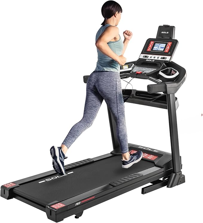 Sole F63 Treadmill ¨C Smart Folding Design, Powerful 3.0HP Motor & Bluetooth Fitness Tracking