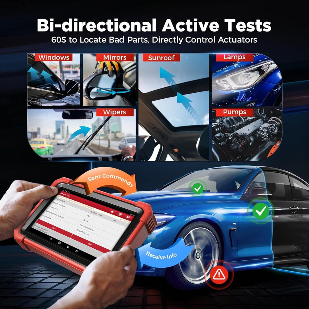 LAUNCH X431 CRP919XBT Elite 2025 OBD2 Scanner ¨C Wireless Bidirectional ECU Coding Tool with CANFD & DOIP, Full System OE-Level Diagnostics, IMMO, FCA AutoAuth, 35+ Reset Services, 2-Year Free Updates